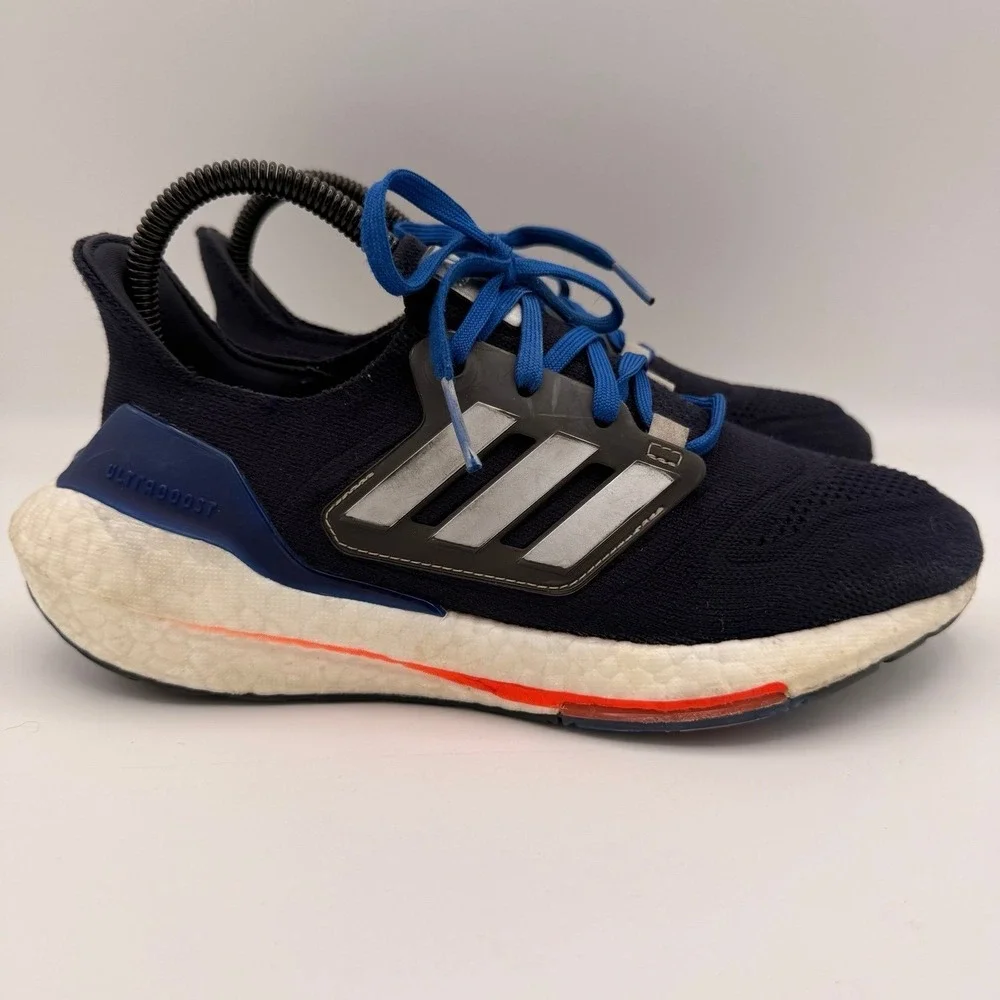 Women's Adidas Ultraboost 22 Legend Ink Orange Red Blue Athletic Shoes Size‎ 7